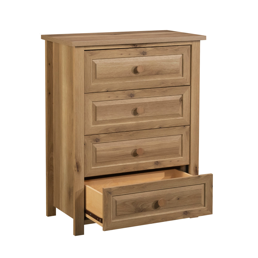 Hillmont Farm Country 4-Drawer Bedroom Chest Timber