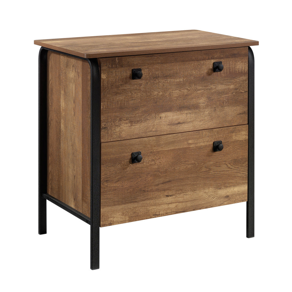 Sauder Station House 2-Drawer Lateral File Cabinet, Etched Oak Finish