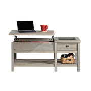 Sauder Cottage Road Lift-top Coffee Table, L: 42.56" x W: 19.02" x H: 18.98", Mystic Oak Finish