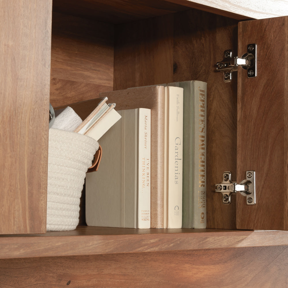 Sauder Cannery Bridge Commercial Office Hutch, in Sindoori Mango Finish