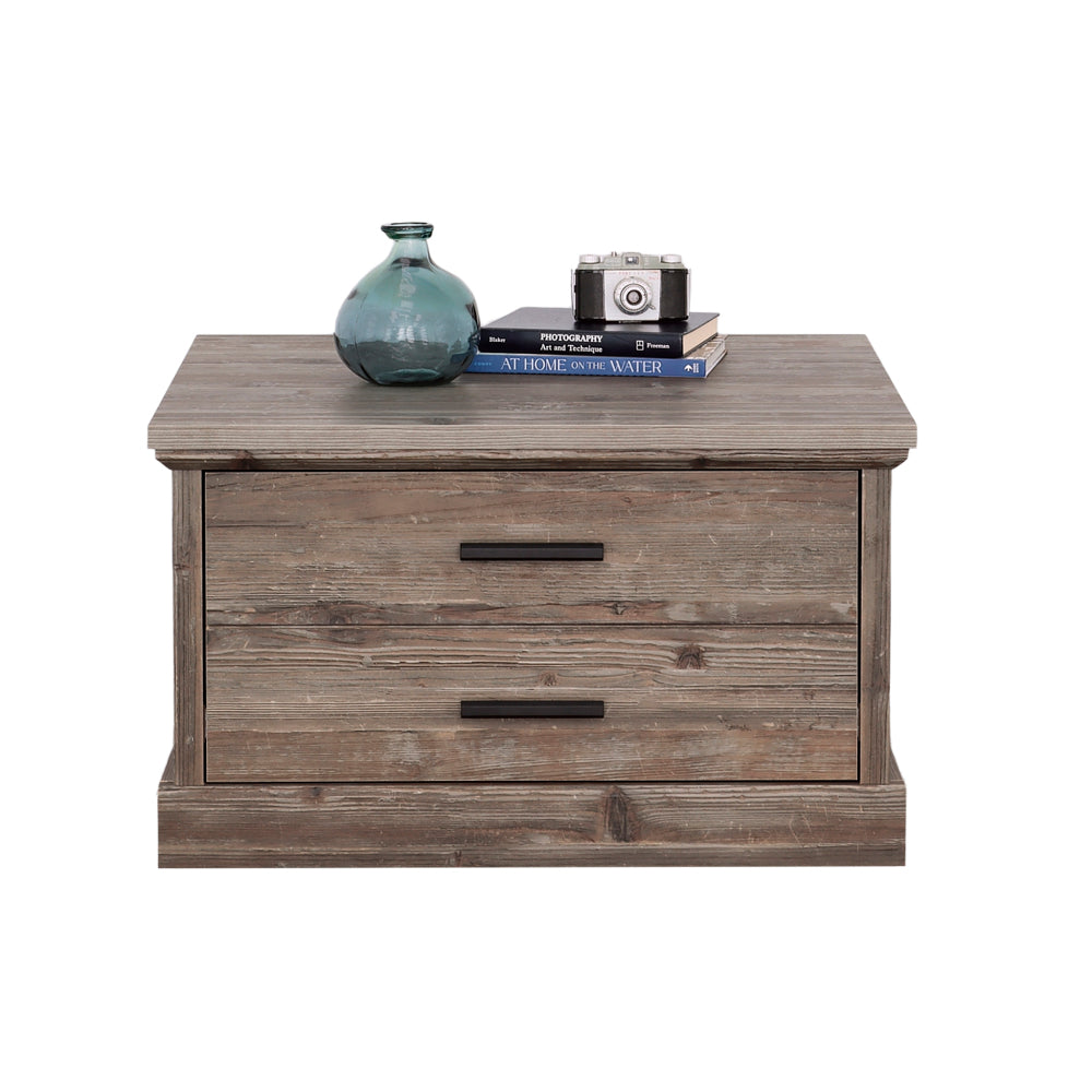 Sauder Aspen Post Coffee Table, in Pebble Pine Finish