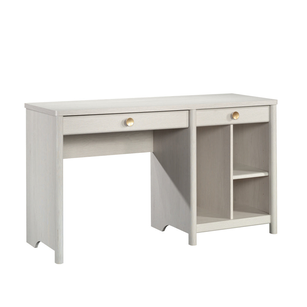 Sauder Dover Edge Computer Desk with Drawers, Glacier Oak Finish