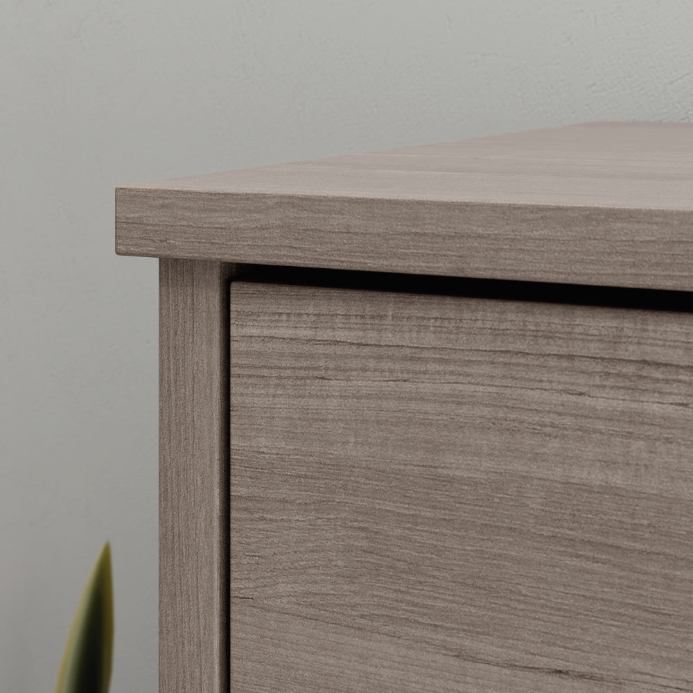 Sauder Beginnings 4-Drawer Chest of Drawers Silver Sycamore
