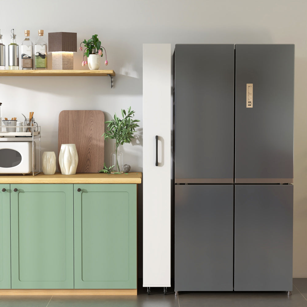 7 Tier multi-functional pull-out multi-tier storage Single-sided open shelf for Kitchen, Living Room & Narrow Spaces