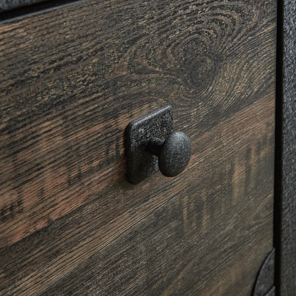 Sauder Steel River Lateral File, Carbon Oak Finish