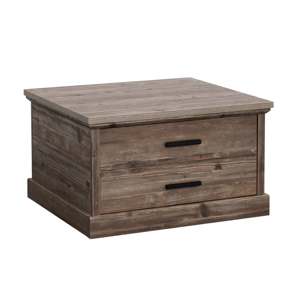 Sauder Aspen Post Coffee Table, in Pebble Pine Finish