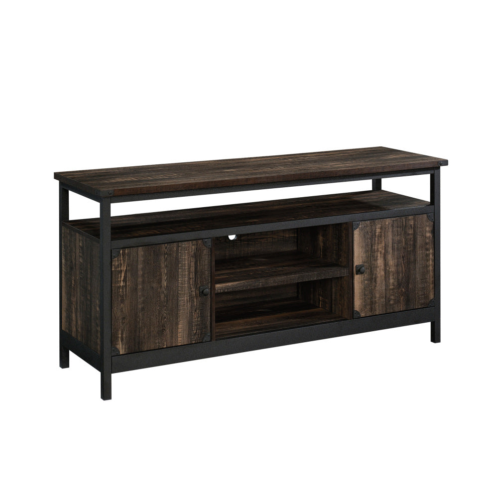 Steel River Industrial Credenza TV Stand Carbon Oak