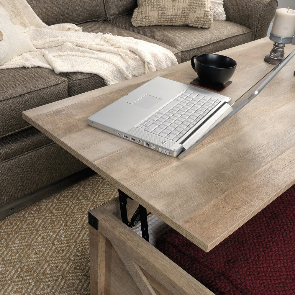 Sauder Bridge Acre Lift Top Coffee Table, Lintel Oak Finish