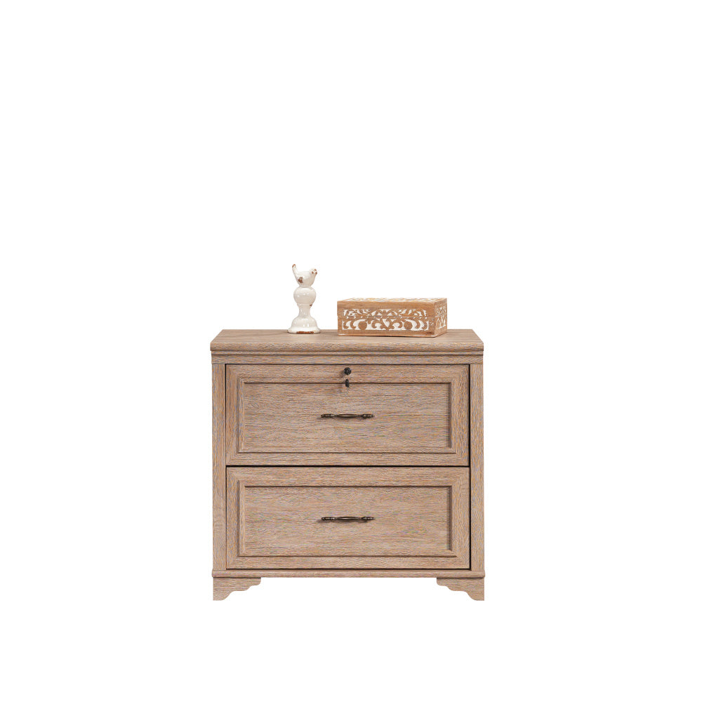 Sauder Rollingwood Lateral File, L: 31.5" x W: 20.0" x H: 29.76", Brushed Oak Finish