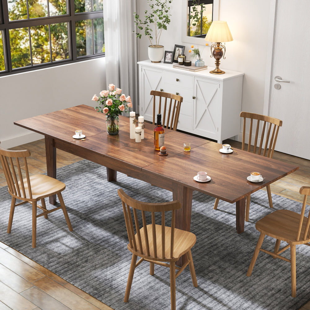 Dining Table , 106.3 in  Large Extendable Kitchen Table