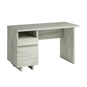 Sauder Porto Palma Single Pedestal Desk, L: 52.01" x W: 23.47" x H: 30.00", Haze Acacia Finish