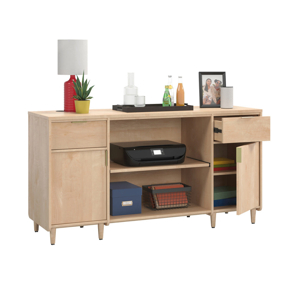 Sauder Clifford Place Commercial Office Credenza, Natural Maple Finish