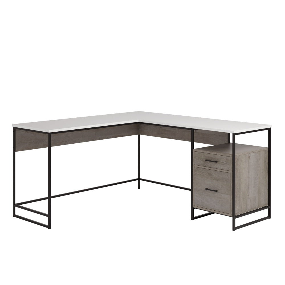 Sauder Tremont Row L Desk, Mystic Oak Finish