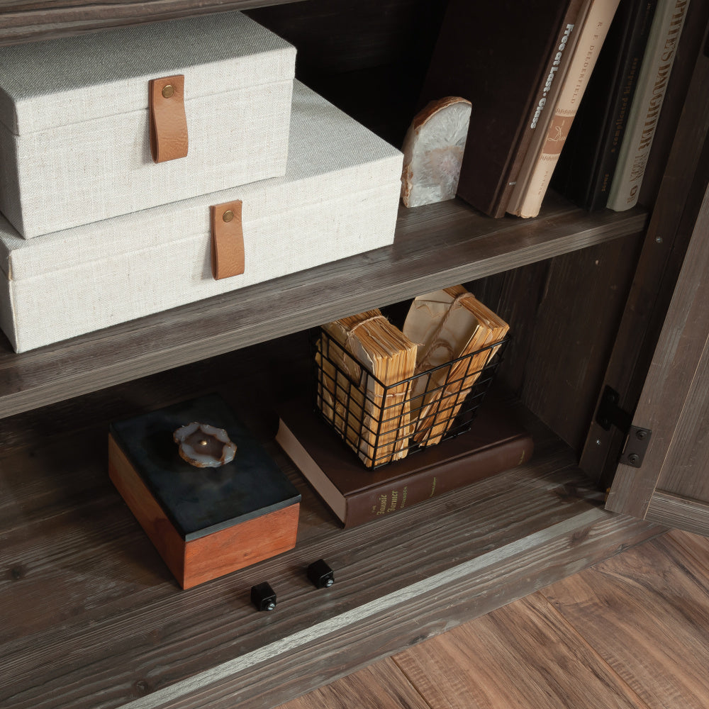 Aspen Post Office Credenza Pebble Pine – Sauder