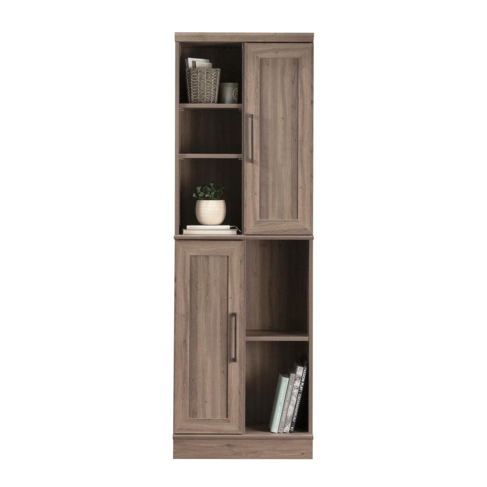 Sauder HomePlus Multi-Room Storage Cabinet with Adjustable Shelves and Door Positioning, Kitchen Laundry Bathroom Pantry Storage Cabinet, in Salt Oak Finish
