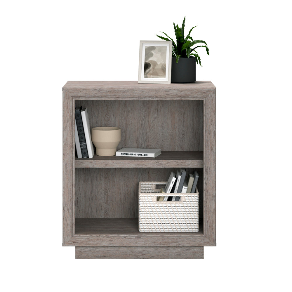 Hayes Garden 2-Shelf Office Bookcase Ashen Oak
