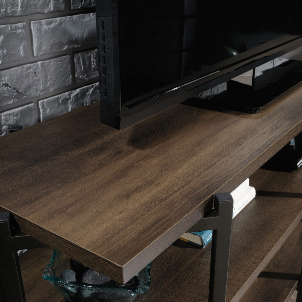 North Avenue Modern Credenza TV Stand Smoked Oak