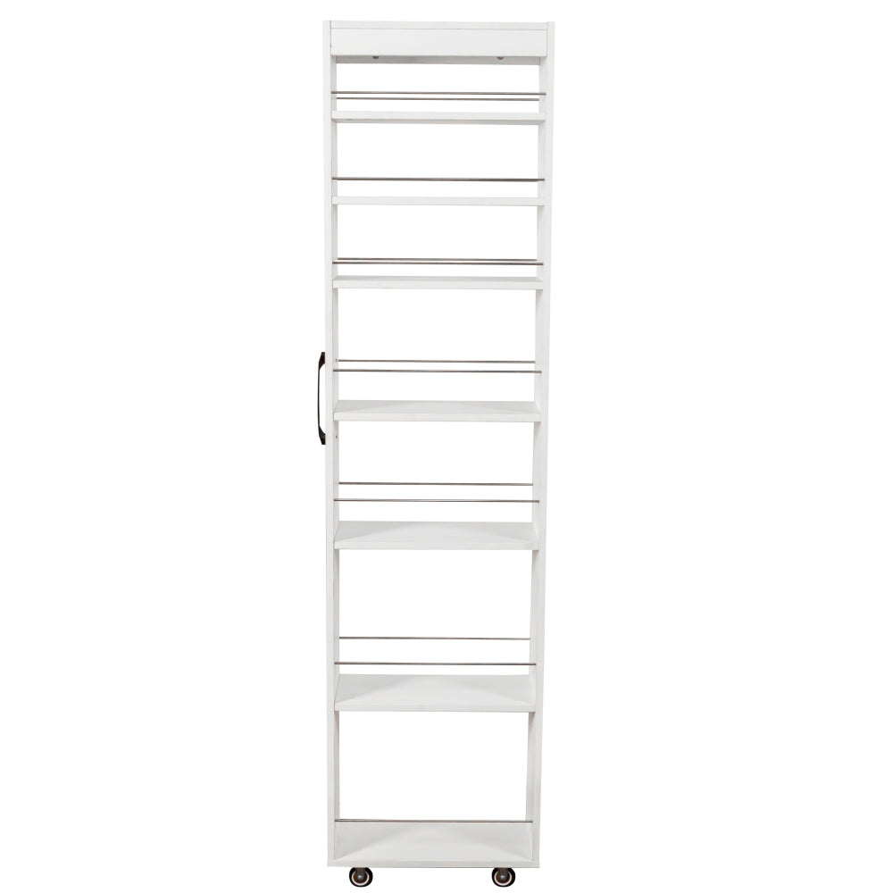 7 Tier multi-functional pull-out multi-tier storage Single-sided open shelf for Kitchen, Living Room & Narrow Spaces
