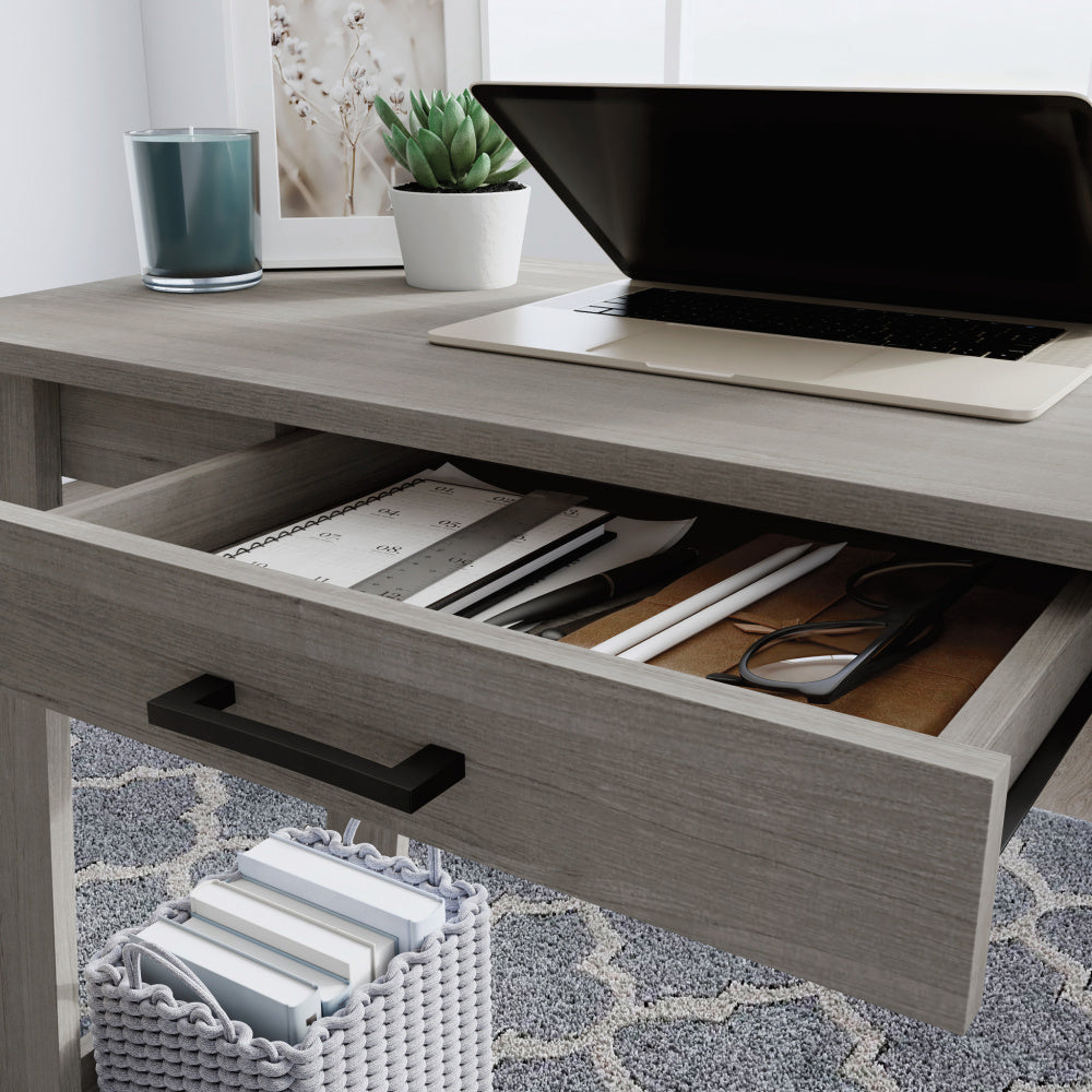 Sauder Beginnings Writing Table, Silver Sycamore Finish