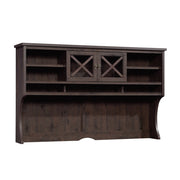 Sauder Costa Large Hutch, Coffee Oak finish