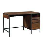Home Office Desk with Drawers and Open Shelf