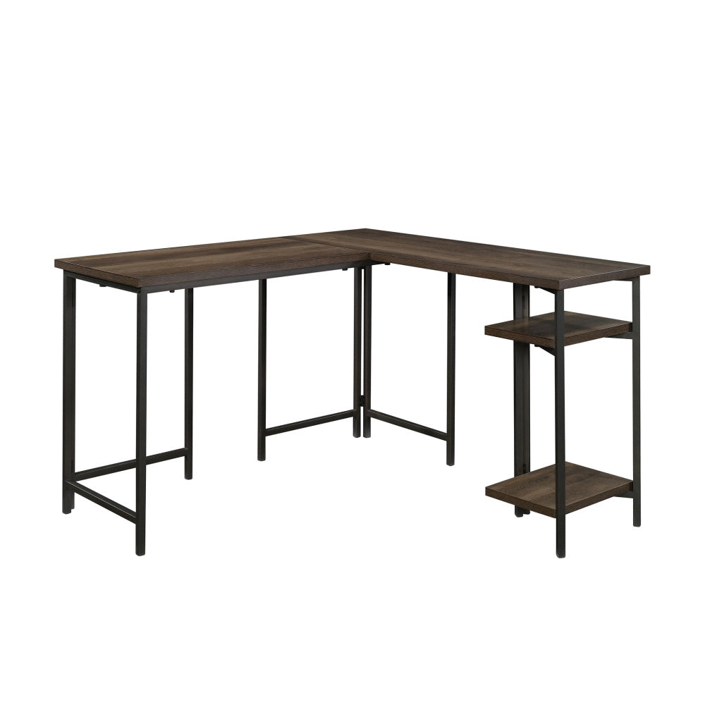 Sauder North Avenue L-Shaped Desk, Smoked Oak Finish