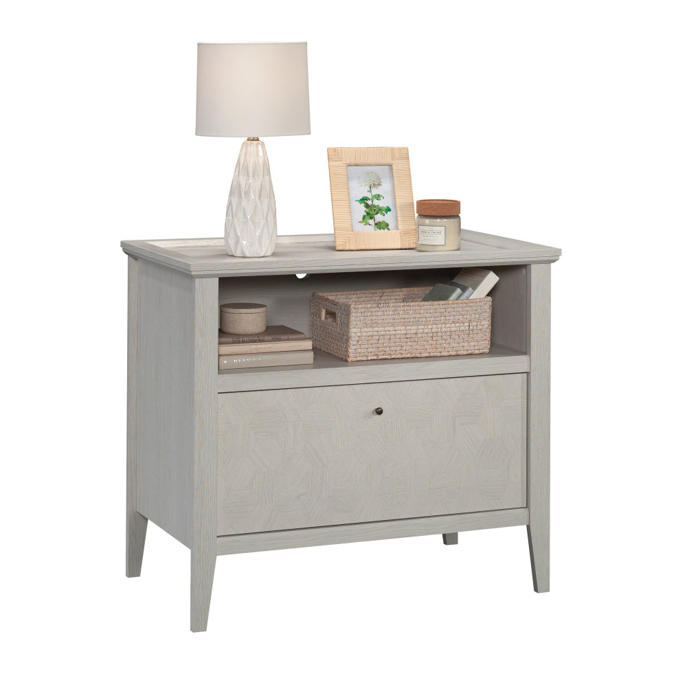 Sauder Larkin Ledge 1-Drawer Lateral File Cabinet, Glacier Oak Finish