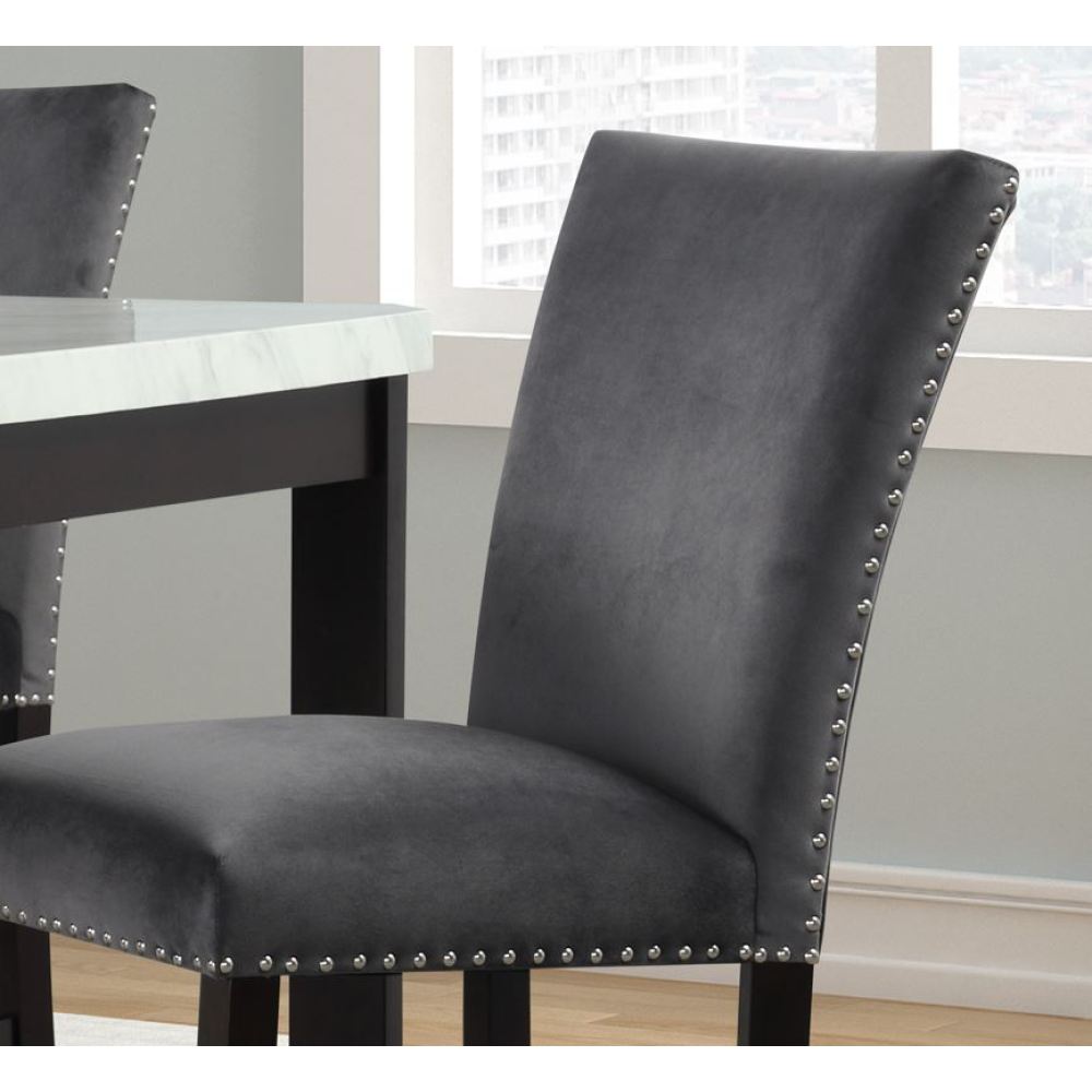 Sapphire 5pc Pub - Grey Stools