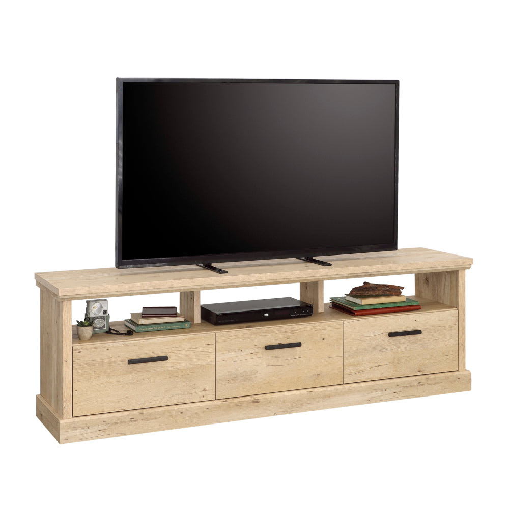 Sauder Aspen Post TV Credenza with Drawers Prime Oak – Sauder In stock