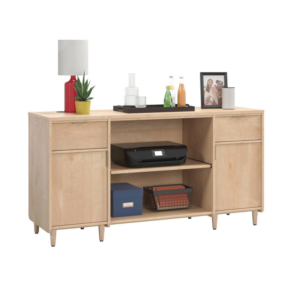 Sauder Clifford Place Commercial Office Credenza, Natural Maple Finish