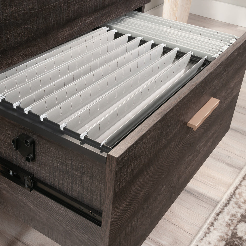 Sauder Walter Heights 28"W x 17-3/4"D Lateral 2-Drawer File, Blade Walnut
