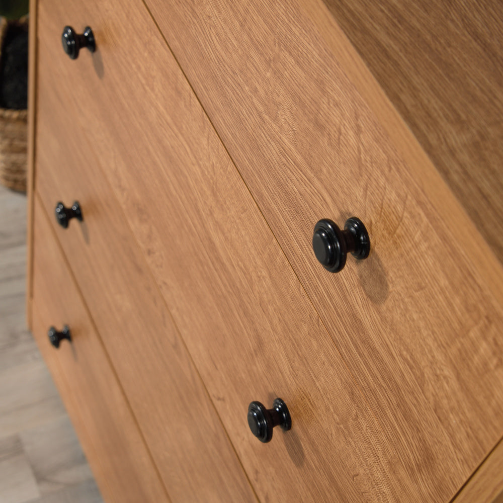 4-Drawer Chest, Brown finish