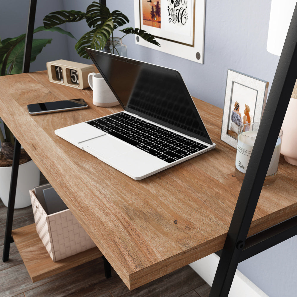 Sauder North Avenue Desk with Hutch, Charter Oak Finish