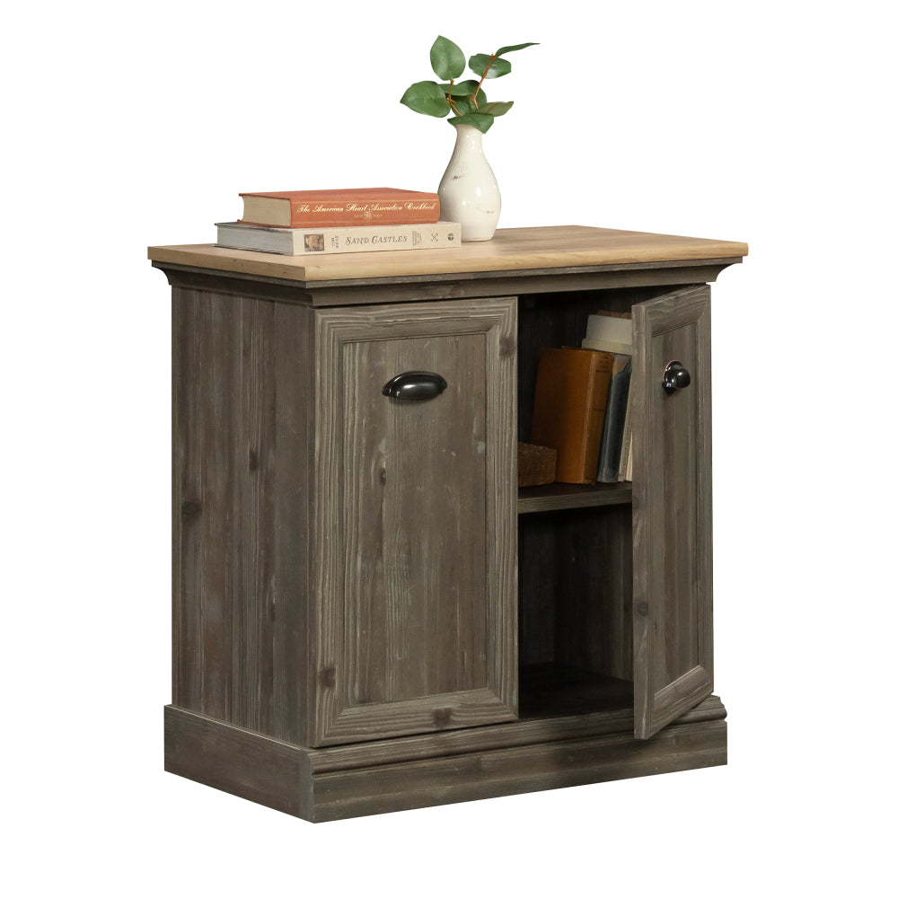 Sauder Sonnet Springs Engineered Wood Utility Stand in Pebble Pine Finish