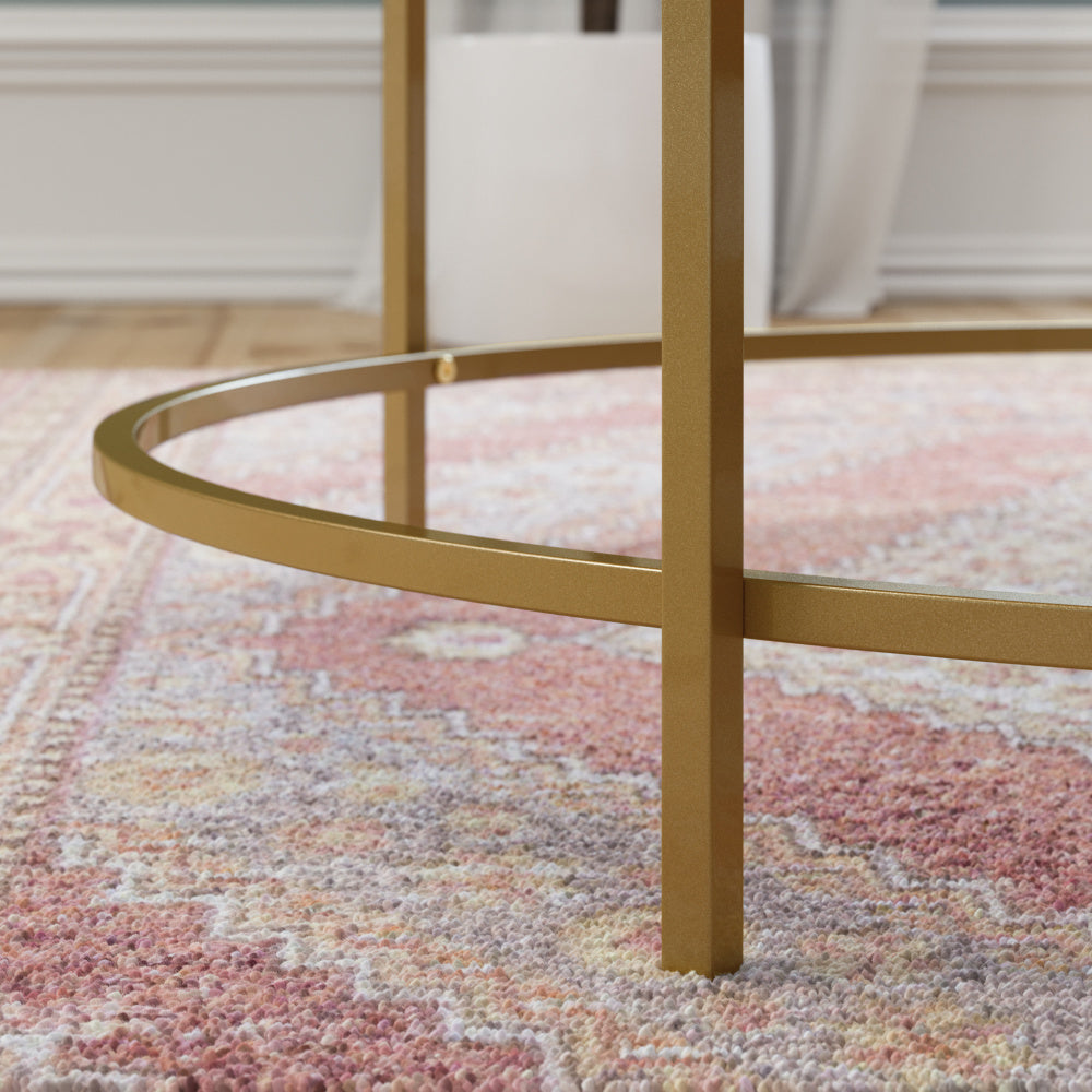 International Lux Round Coffee Table Sindoori Mango