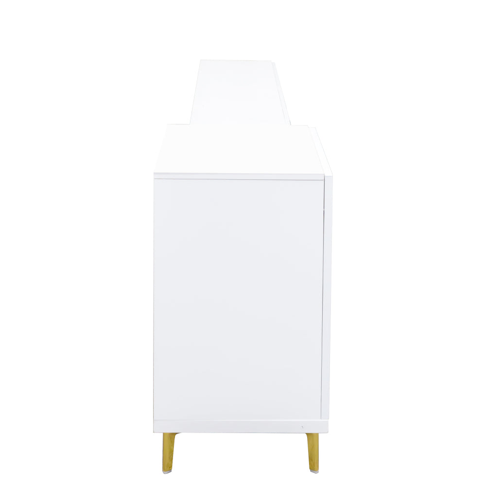 Wood Extendable TV Stand Rectangle Entertainment Center,Media TV Console for Living Room Bedroom