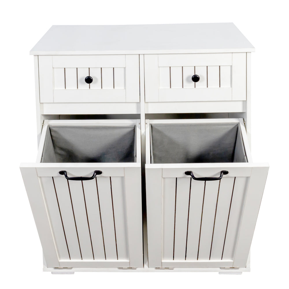 Laundry Cabinet ,with 2 Removable laundry basket  and 2 Drawers