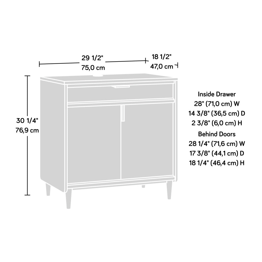 Sauder Clifford Place Library Base, Natural Maple Finish