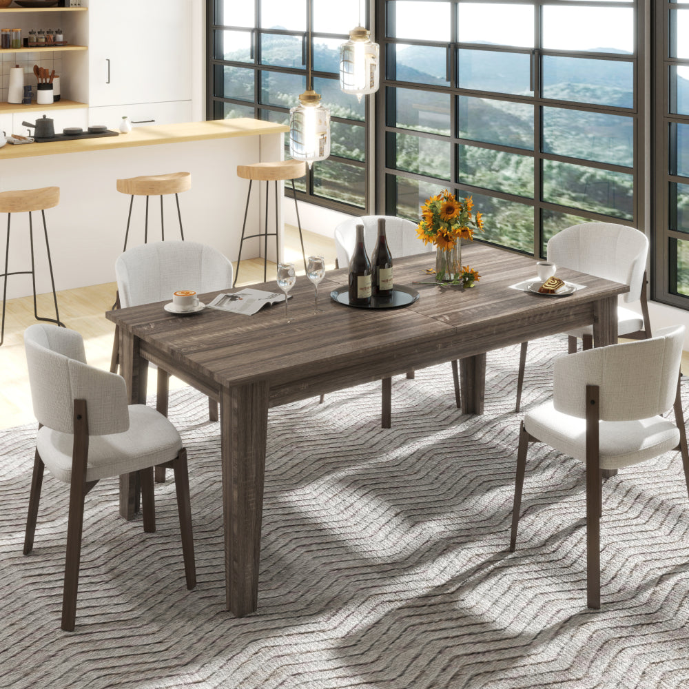 Dining Table , 106.3 in  Large Extendable Kitchen Table