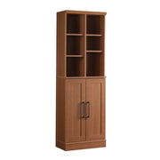 HomePlus Multi-Room Storage Cabinet with Adjustable Shelves and Door Positioning, Kitchen Laundry Bathroom Pantry Storage Cabinet, in Sienna Oak Finish