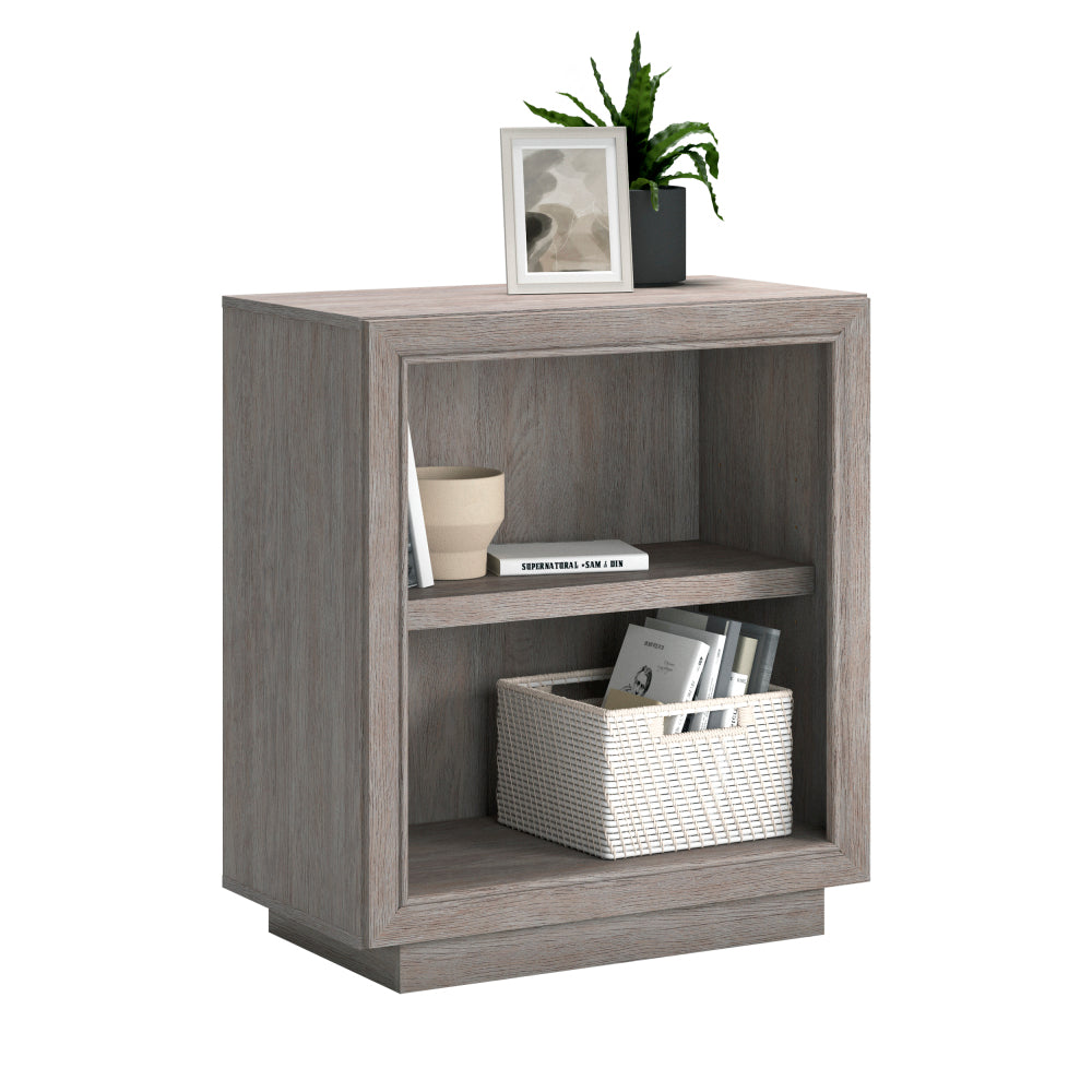 Hayes Garden 2-Shelf Office Bookcase Ashen Oak