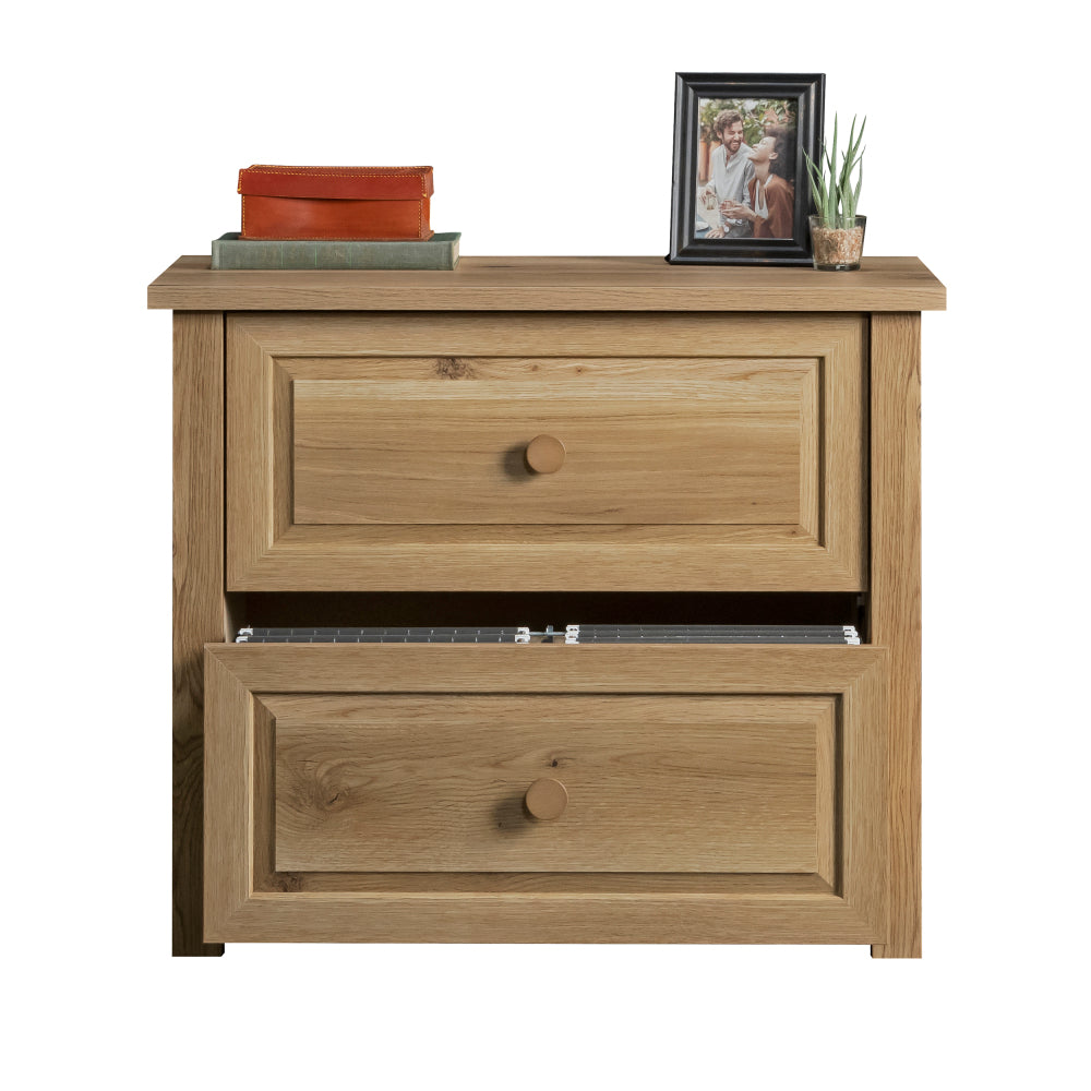 Sauder Hillmont Farm File Cabinet, Timber Oak Finish
