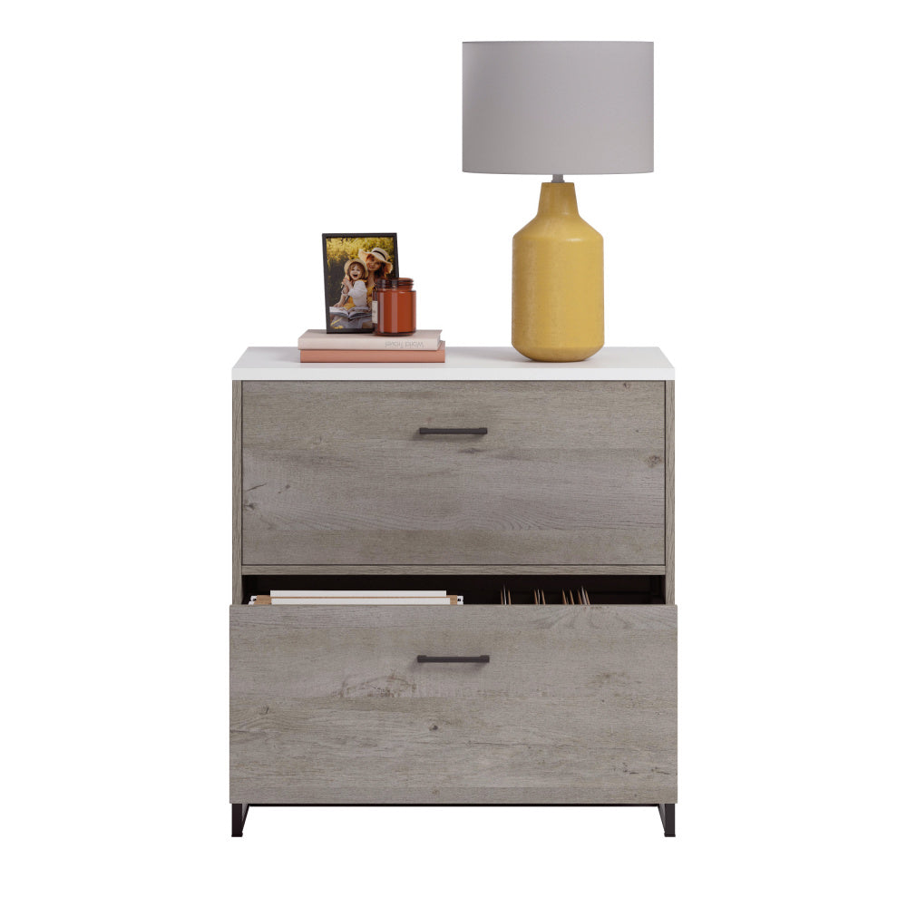 Sauder Tremont Row 2-Drawer Lateral File Cabinet, Mystic Oak Finish