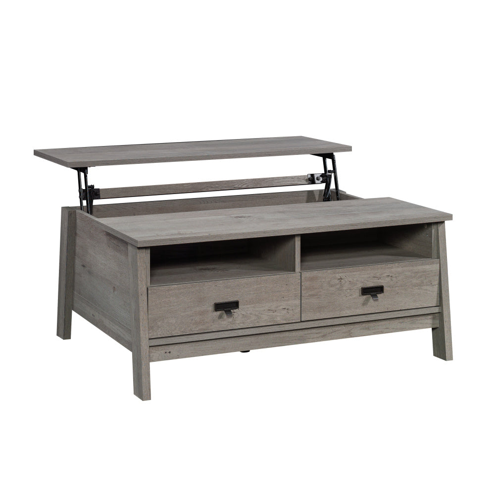 Sauder Trestle Lift-Top Coffee Table, Mystic Oak Finish
