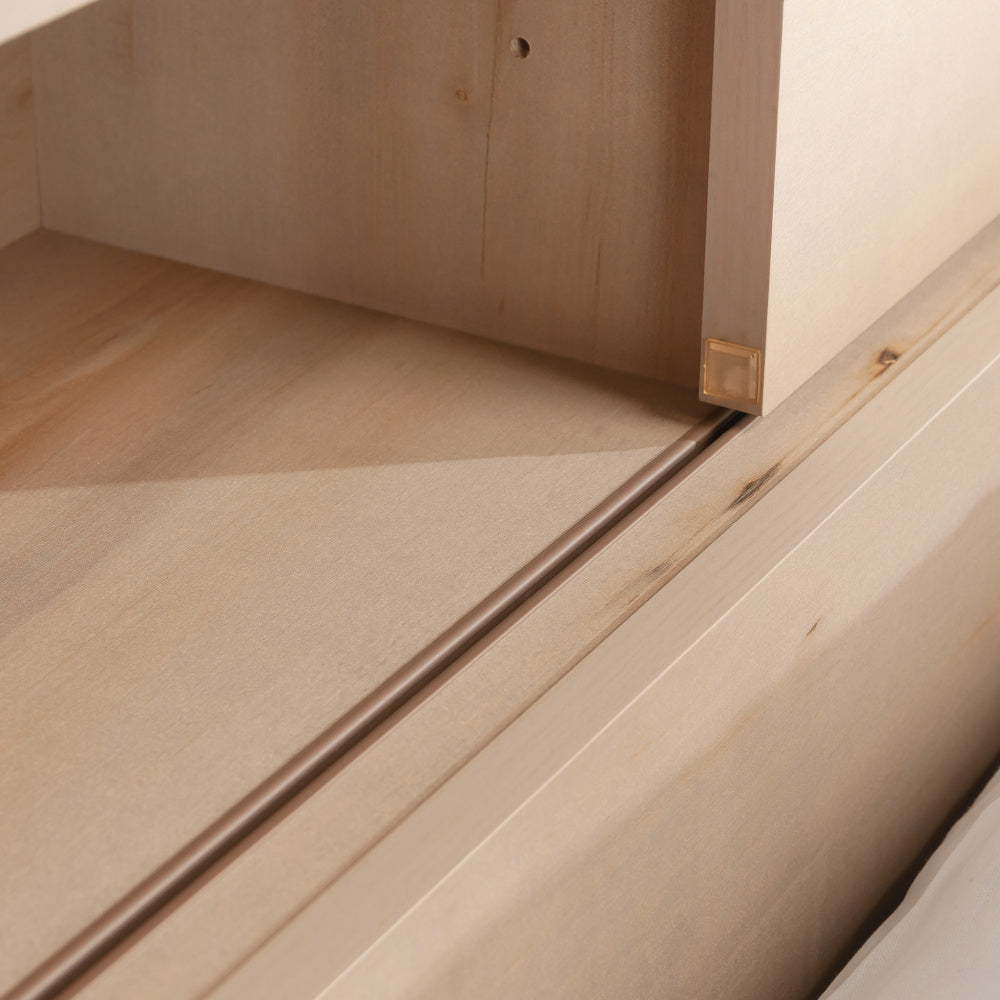 Full/Queen Bookcase Headboard, Brown finish