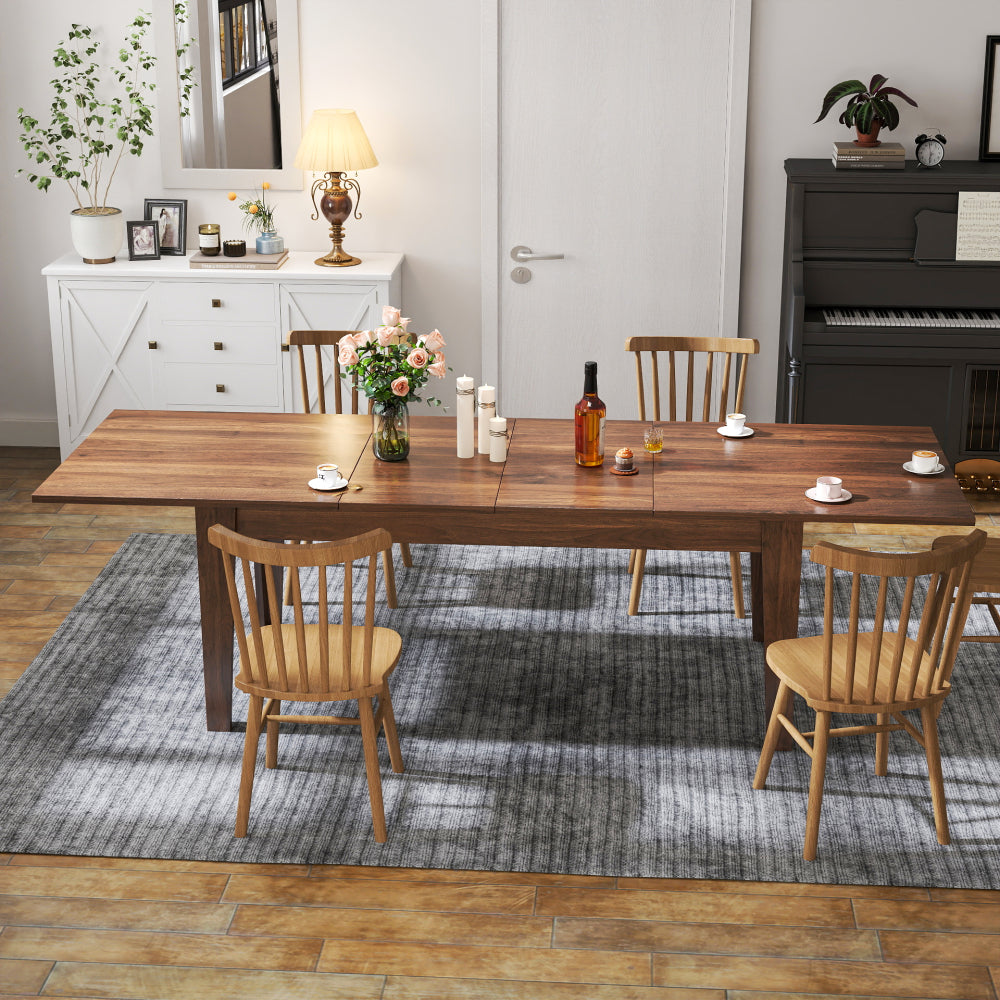 Dining Table , 106.3 in  Large Extendable Kitchen Table