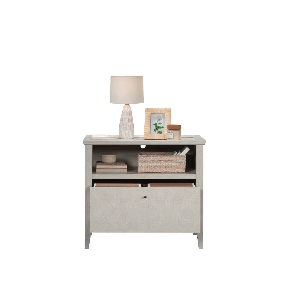 Sauder Larkin Ledge 1-Drawer Lateral File Cabinet, Glacier Oak Finish