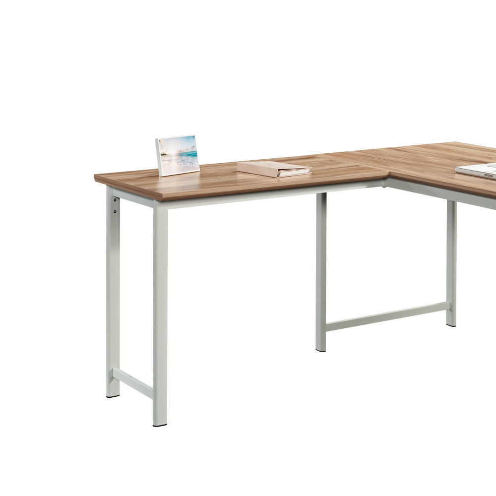 Sauder Bergen Circle Engineered Wood Desk Return 36" in Kiln Acacia/Brown