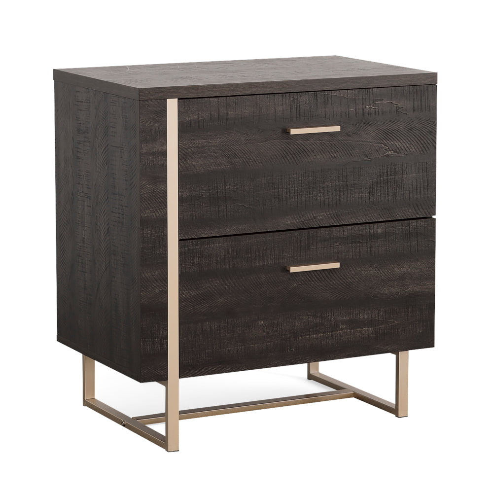 Sauder Walter Heights 28"W x 17-3/4"D Lateral 2-Drawer File, Blade Walnut