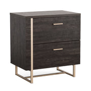 Sauder Walter Heights 28"W x 17-3/4"D Lateral 2-Drawer File, Blade Walnut